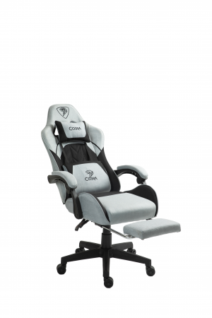 Ігрове Крісло Player 5.0 CRF50 Біле з Підніжкою Елегантне для Геймерів