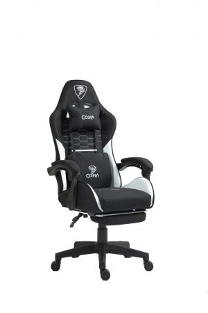 Ігрове Крісло Player 5.0 CRF52 Чорне з Підніжкою Стильне та Зручне