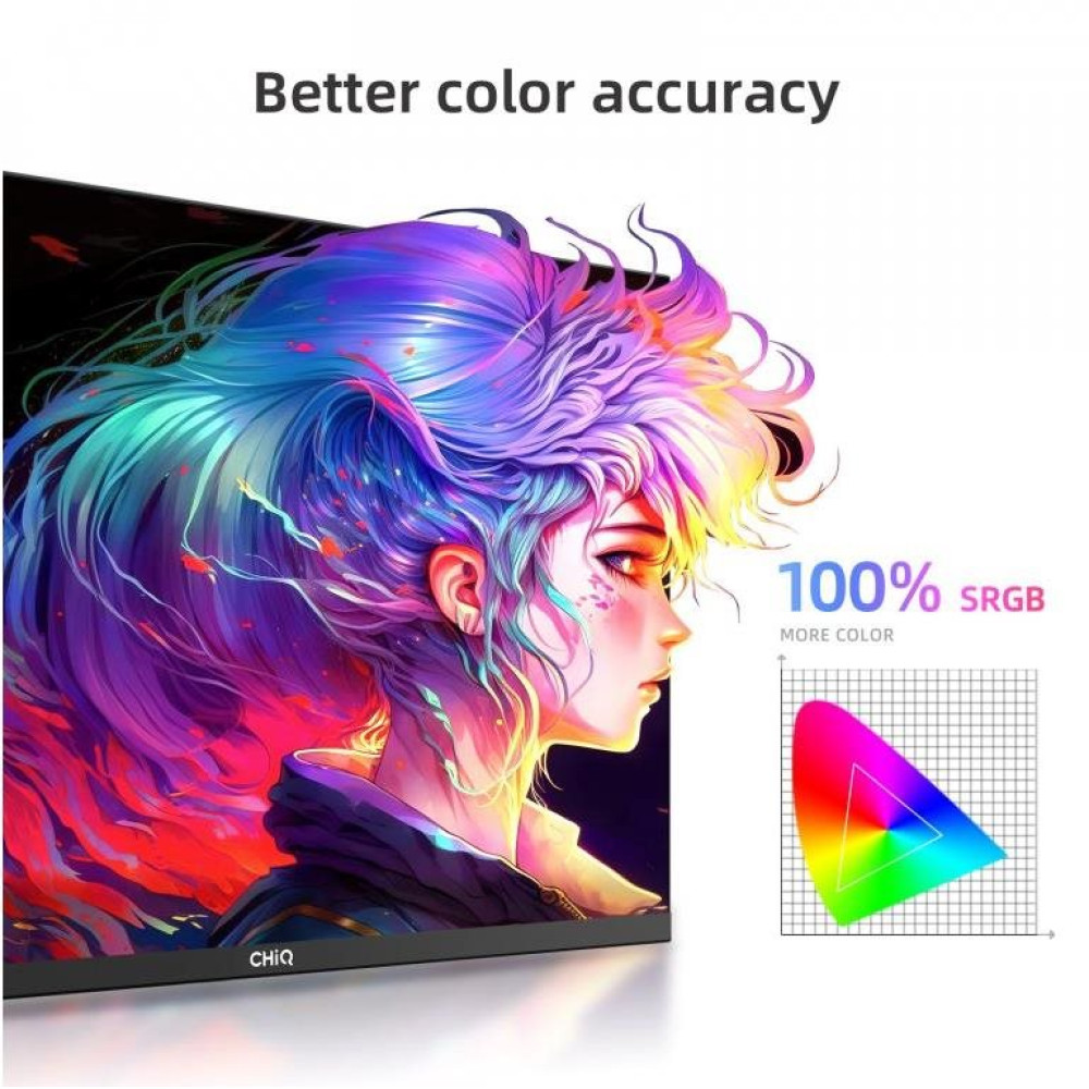 Монітор CHiQ 24F650 24" FHD IPS 100 Гц + FreeSync — Якість та Продуктивність у Компактному Форматі - Зображення 2