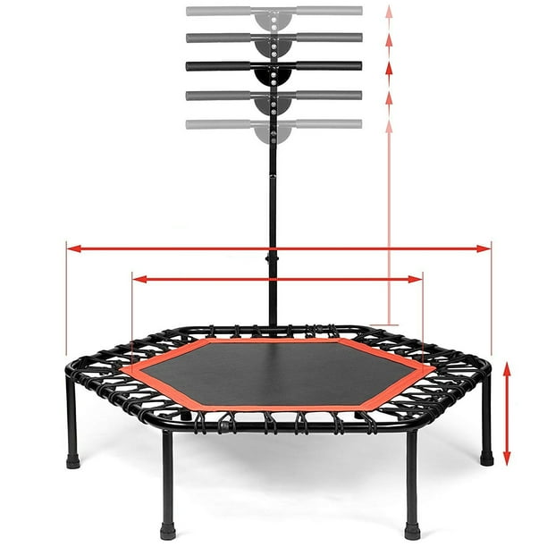 SportPlus Jumping Fitness — Фітнес-Батут Червоний для Кардіо Тренувань вдома та на вулиці - Зображення 2