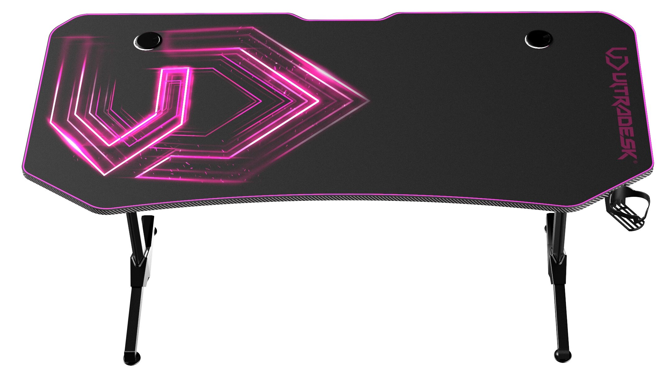 ULTRADESK FRAG XXL Pink 160×75 см — Ігровий Стіл у Рожевому Стилі для Унікального Робочого Місця - Зображення 6