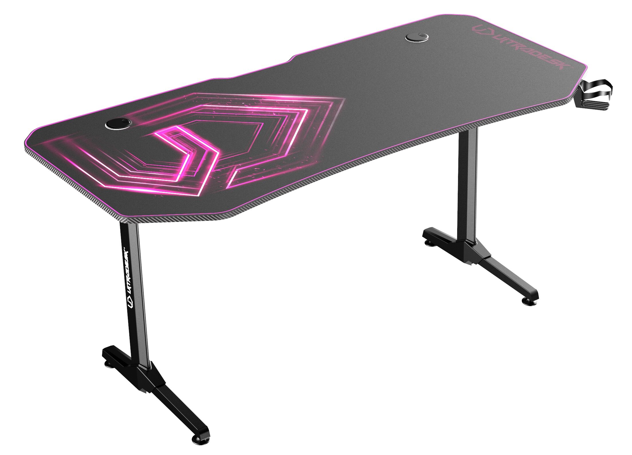 ULTRADESK FRAG XXL Pink 160×75 см — Ігровий Стіл у Рожевому Стилі для Унікального Робочого Місця - Зображення 5