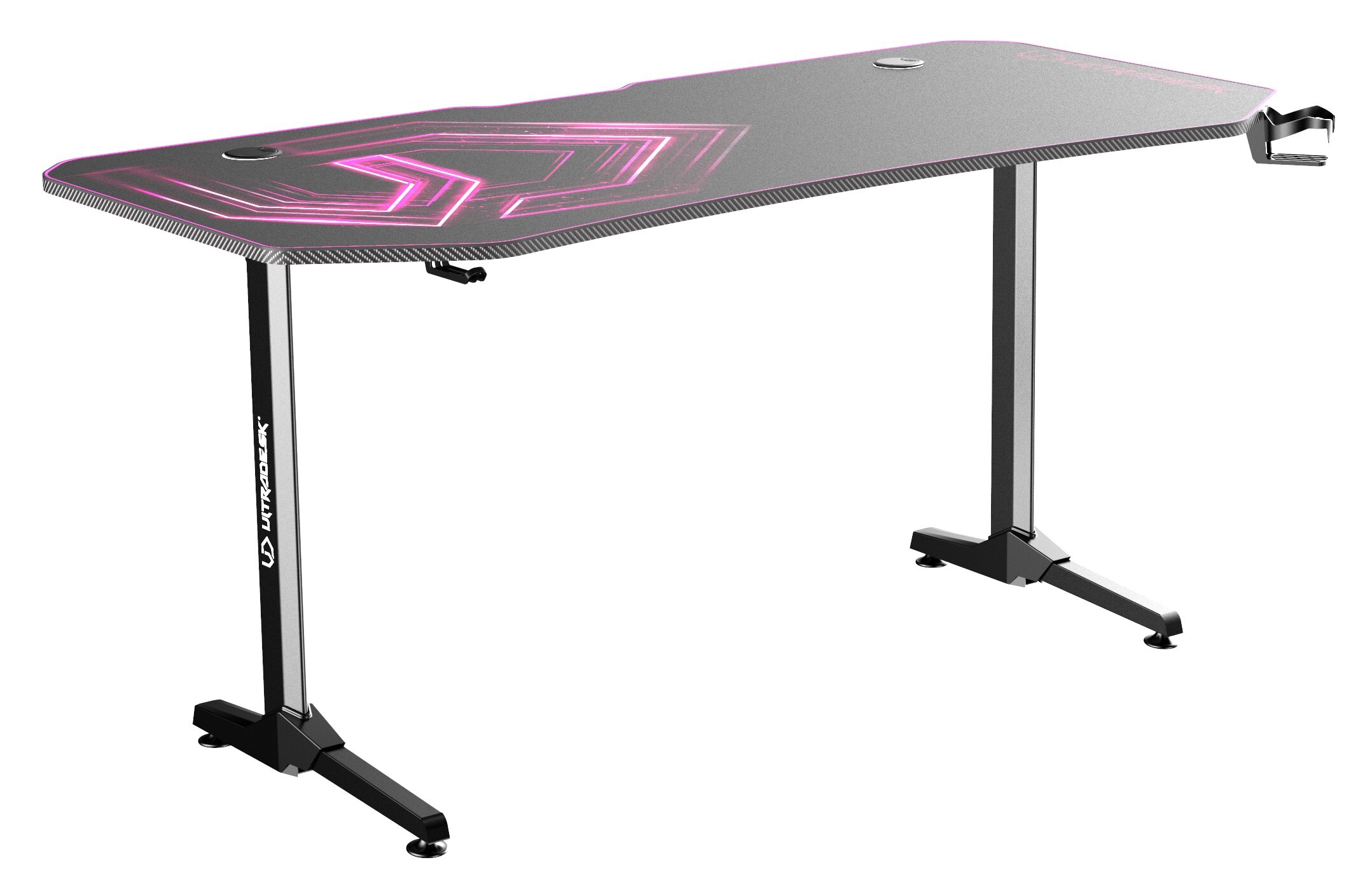 ULTRADESK FRAG XXL Pink 160×75 см — Ігровий Стіл у Рожевому Стилі для Унікального Робочого Місця - Зображення 4