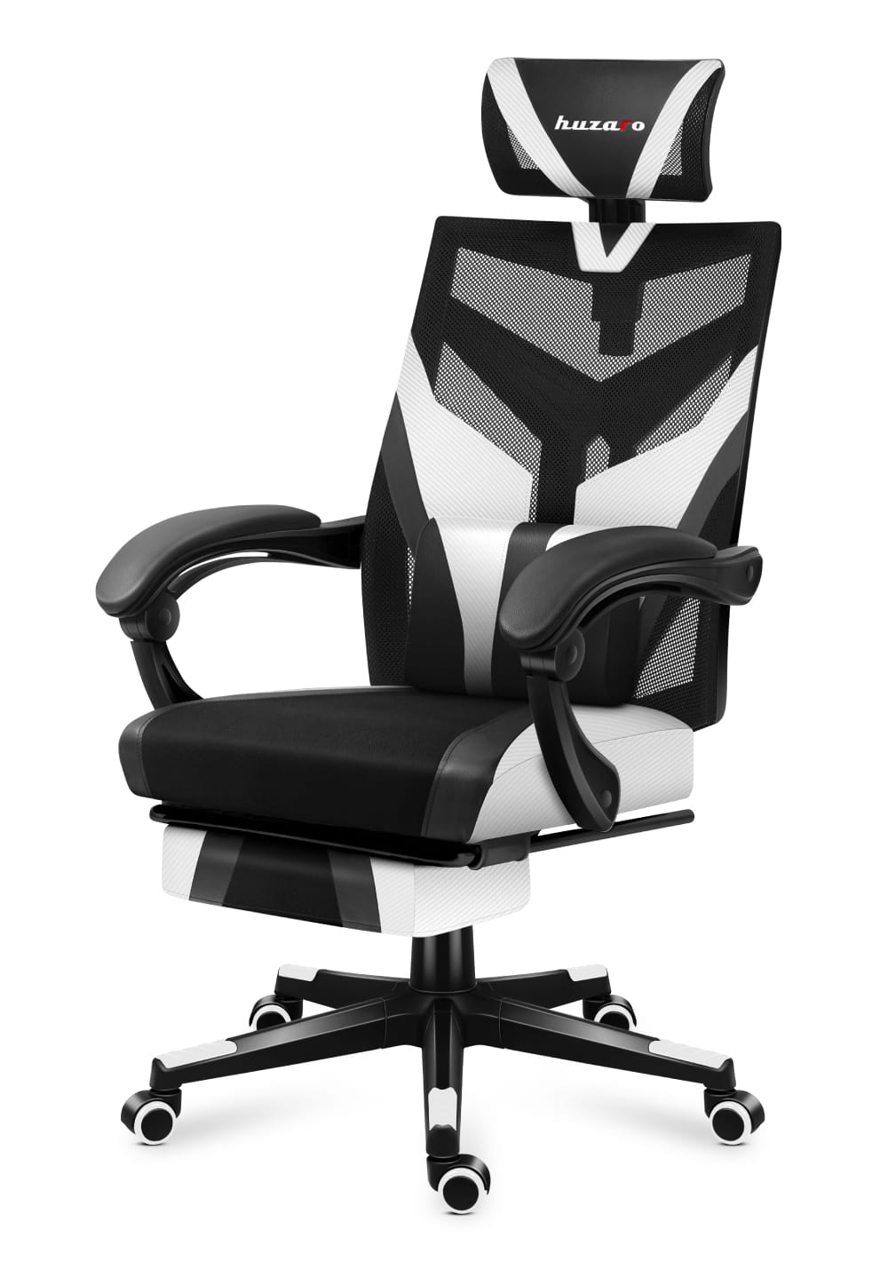 Ігрове Крісло Huzaro Combat 5.0 White з Високоякісними Матеріалами та Комфортом - Зображення 3