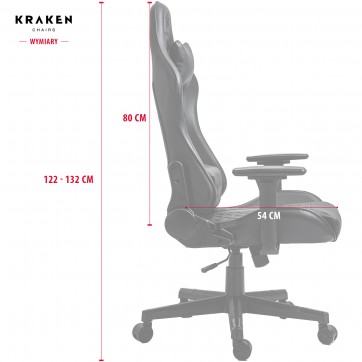 Ігрове Крісло KRAKEN HELIOS Чорно-Сріблясте з Екошкіри для Стильної Гри та Професійного Комфорту - Зображення 6