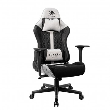 KRAKEN HELIOS Ігрове Крісло з Чорно-Сірої Тканини для Спокійного Дизайну та Щоденного Комфорту - Зображення 2