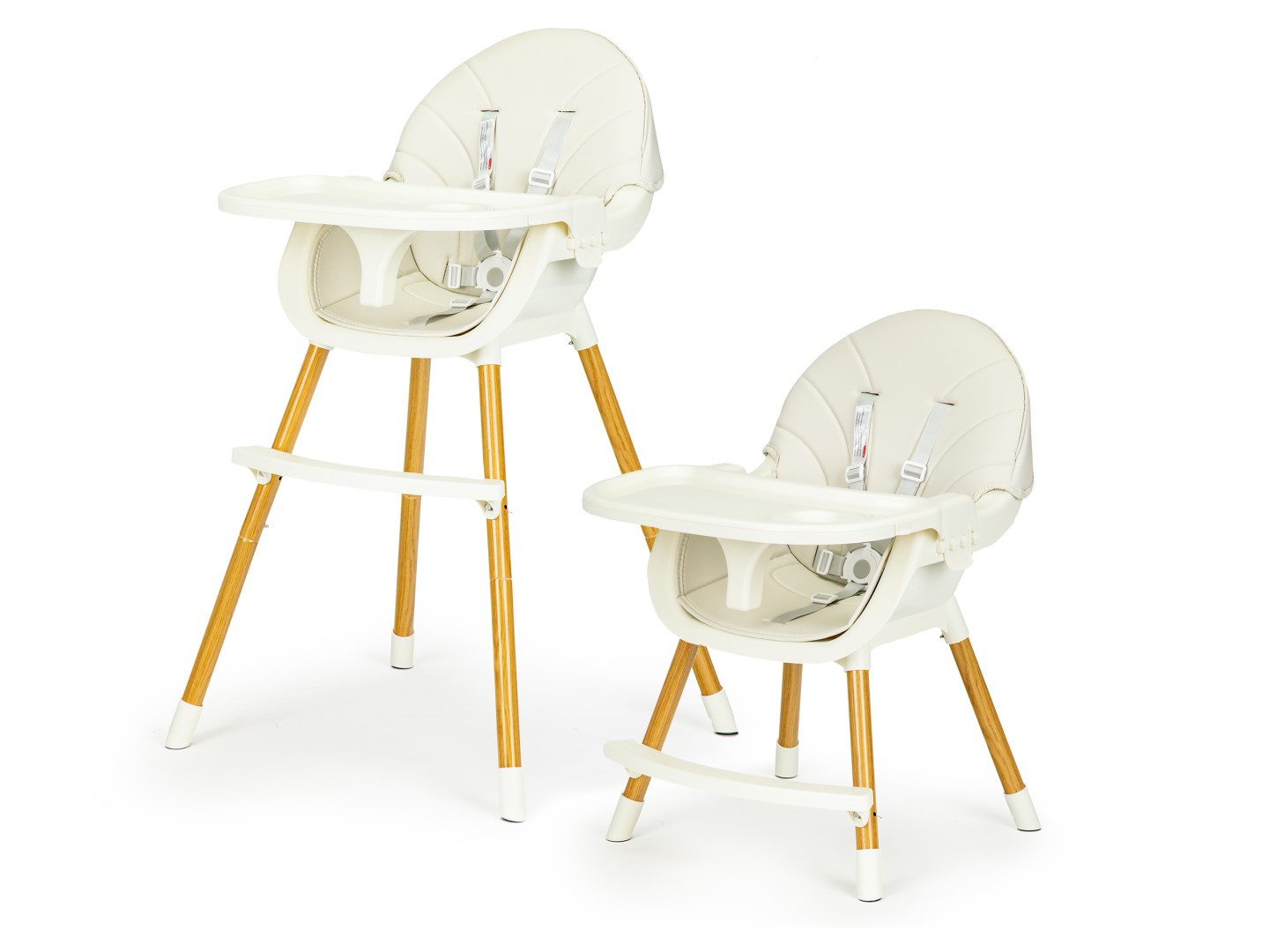 Стільчик ECOTOYS HA-004 Бежевий 2в1 з Естетичним Дизайном для Затишного Інтер’єру - Зображення 4