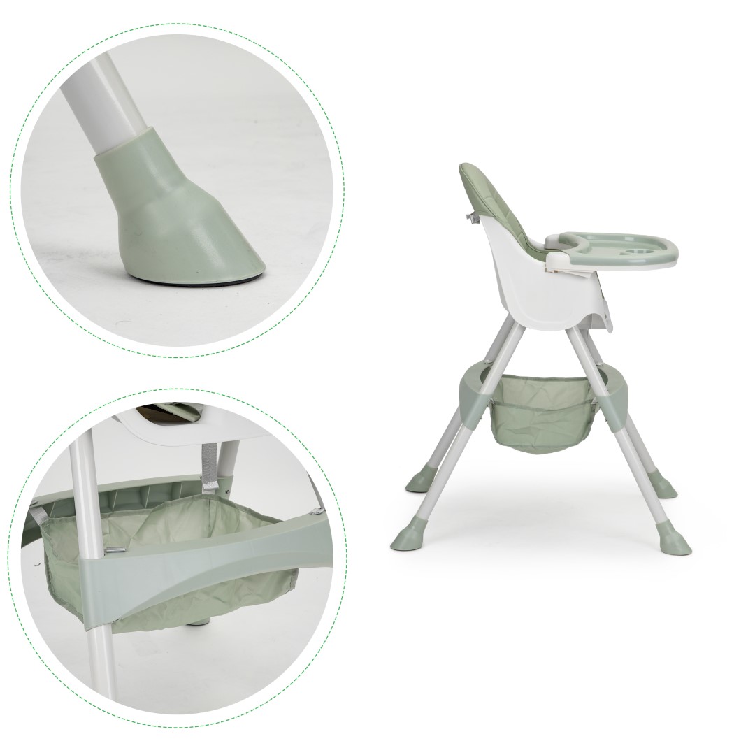 Стільчик ECOTOYS HC-823 2в1 з 5-Точковими Ременями та Ергономічним Сидінням для Безпечного Годування - Зображення 5