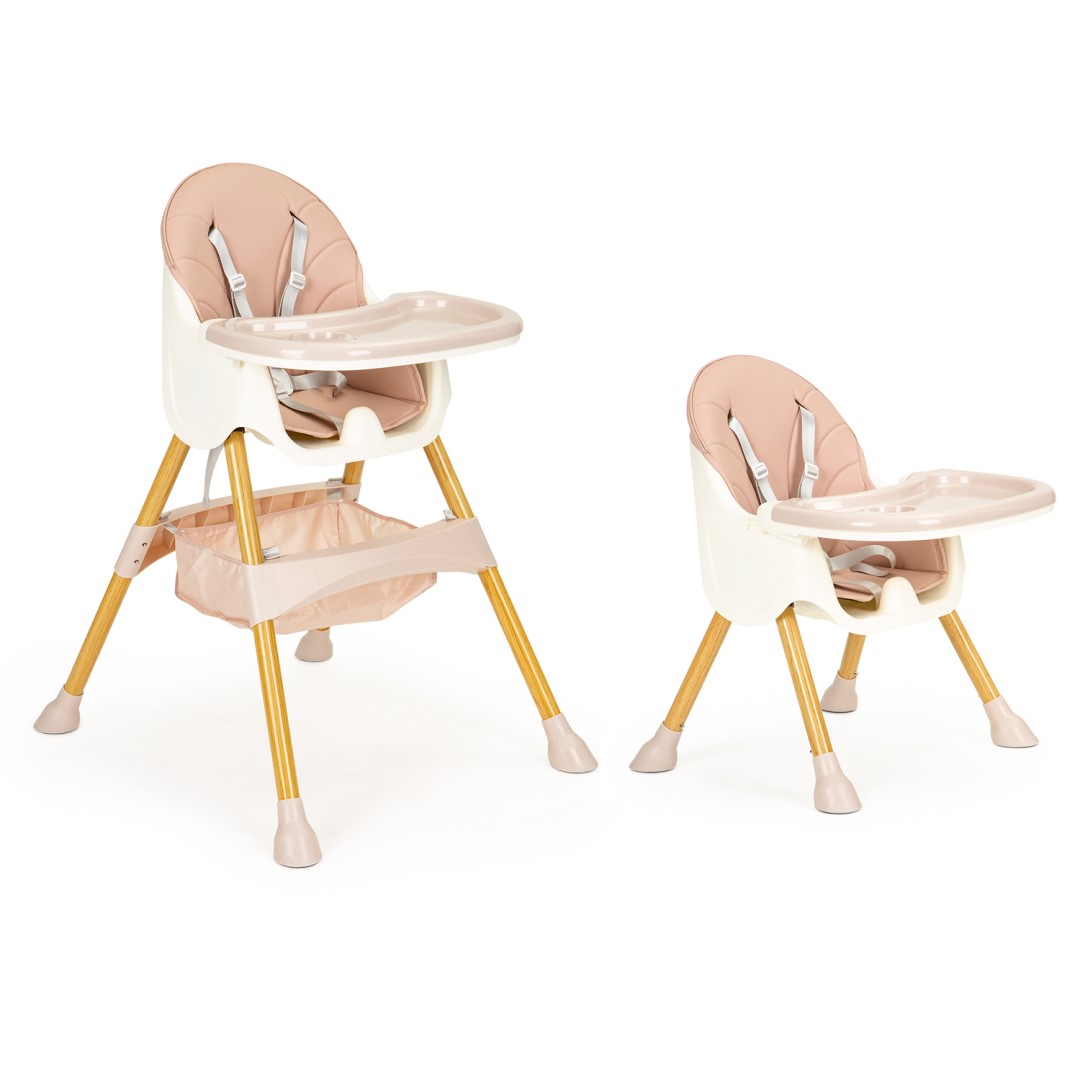 Стільчик ECOTOYS HC-823S Рожевий 2в1 з Стабільною Конструкцією для Щоденного Комфорту - Зображення 2