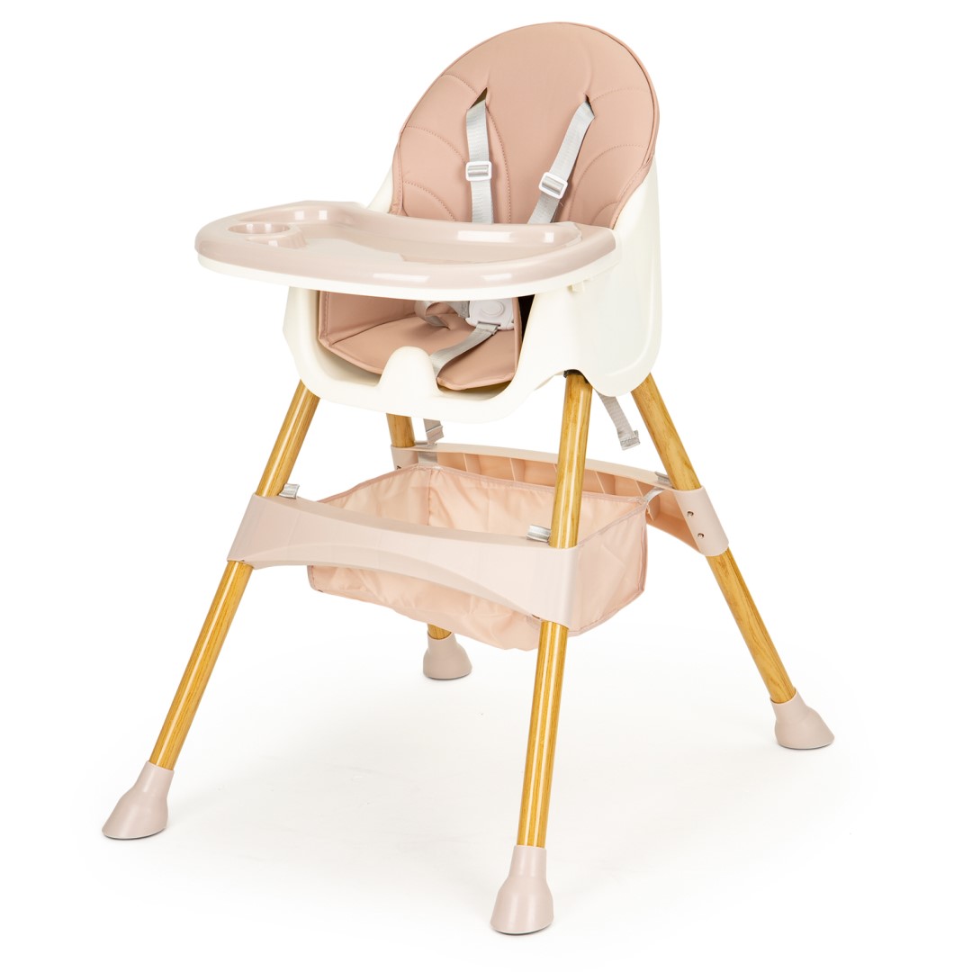 Стільчик ECOTOYS HC-823S Рожевий 2в1 з Стабільною Конструкцією для Щоденного Комфорту - Зображення 3