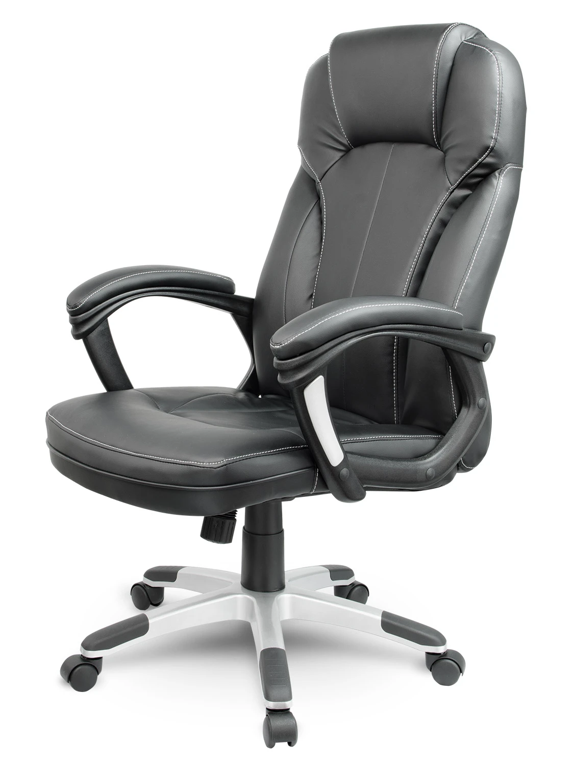 Sofotel EG-222 Чорне — Класичне Шкіряне Офісне Крісло для Статусного Робочого Місця - Зображення 2
