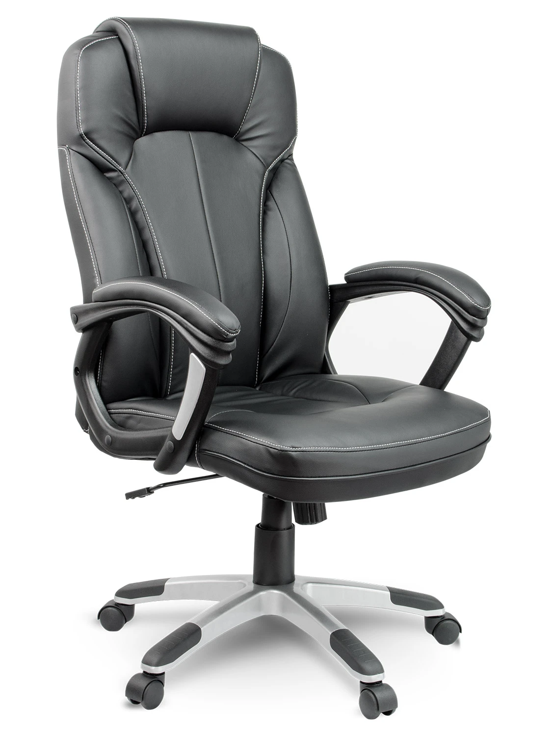 Sofotel EG-222 Чорне — Класичне Шкіряне Офісне Крісло для Статусного Робочого Місця - Зображення 3