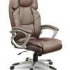 Шкіряне офісне крісло Sofotel EG-227 коричневе