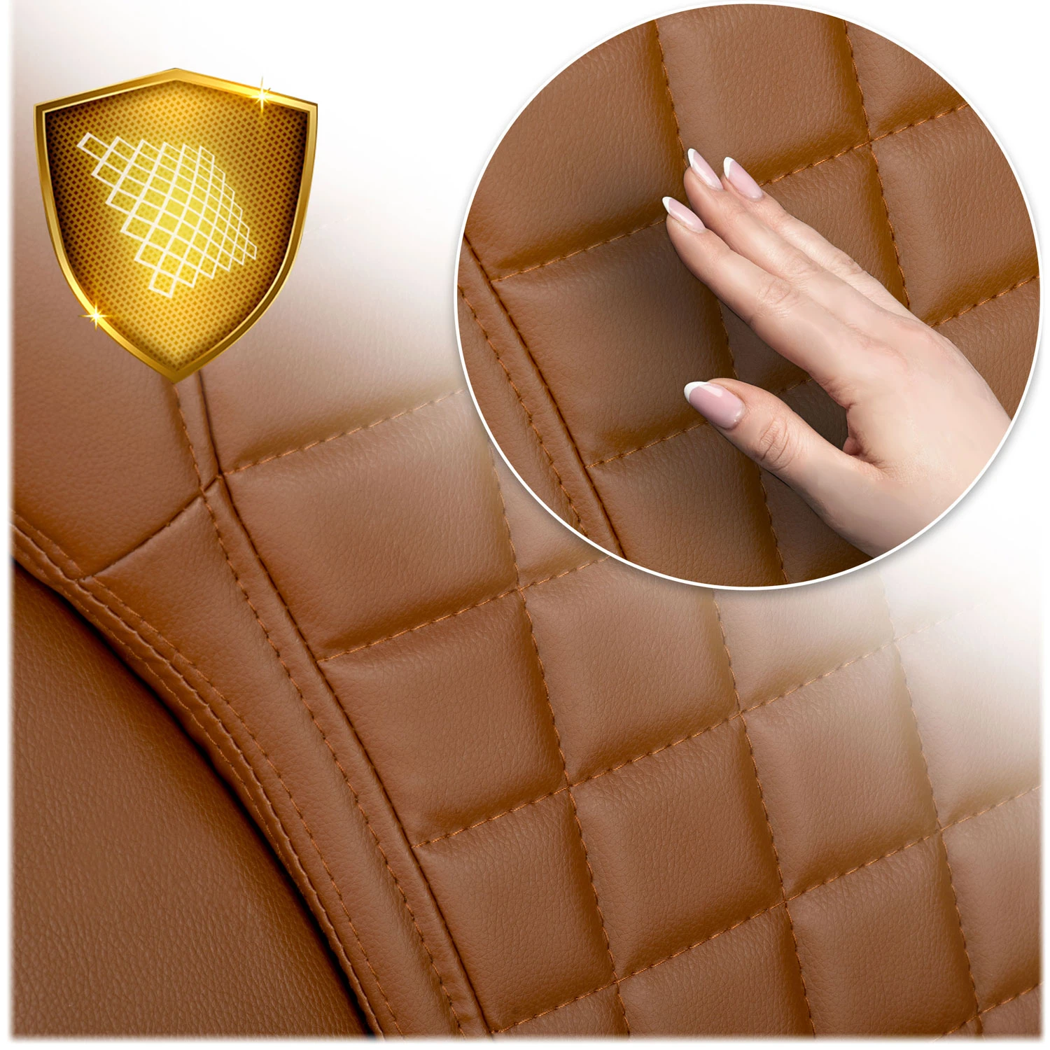 Sofotel Batory 240803 Коричневе — Класичне Офісне Крісло з М’якою Спинкою для Щоденної Роботи - Зображення 10