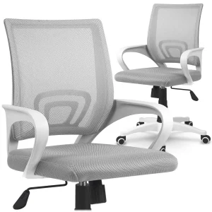 Крісло офісне з мікросітки Sofotel Latok світло-сіре