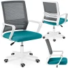 Крісло Офісне з мікросітки Sofatel Corta сіро-бірюзове