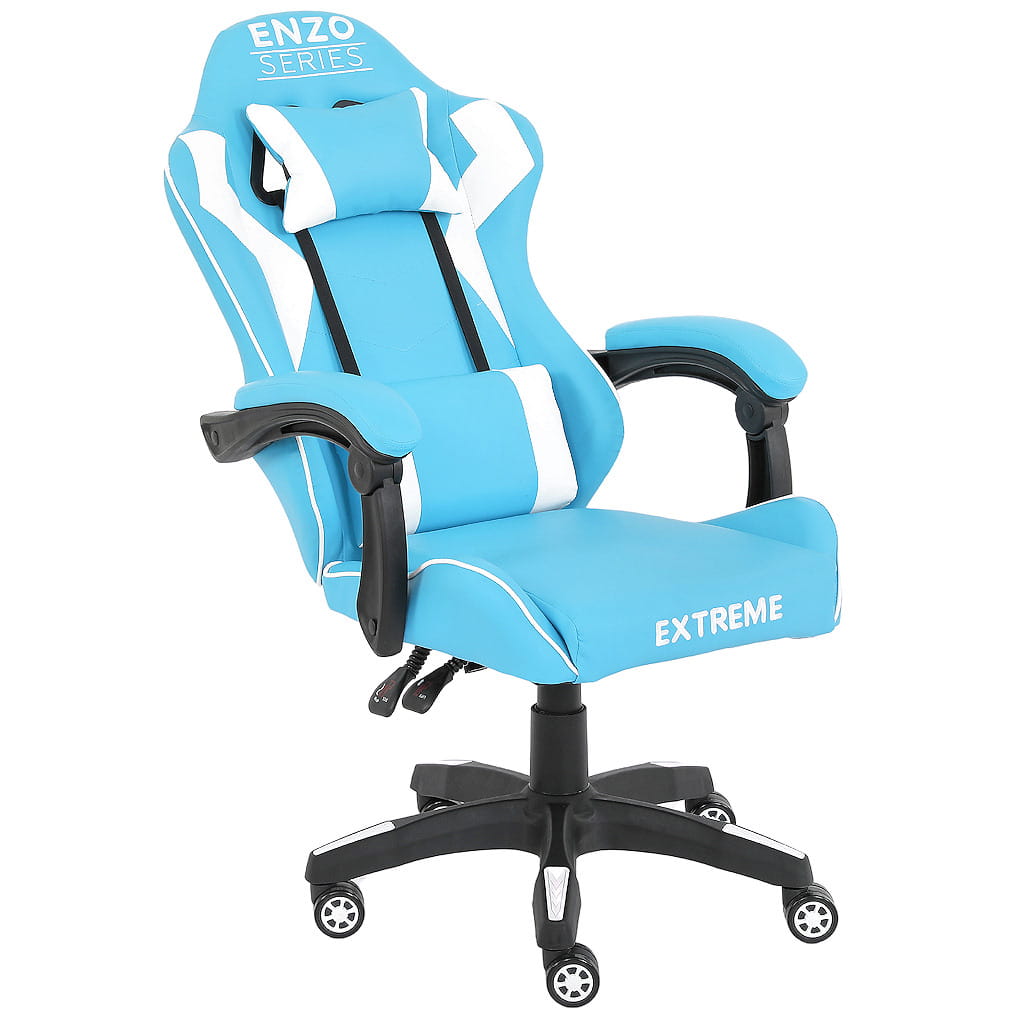 Ігрове Крісло Gamer Extreme ENZO Blue White Сучасний Стиль і Комфорт для Перемог - Зображення 3