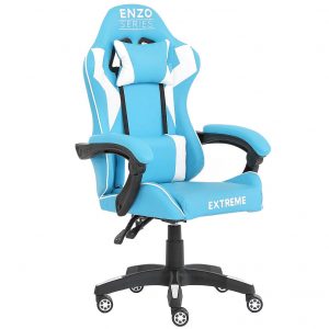 Ігрове Крісло Gamer Extreme ENZO Blue White Сучасний Стиль і Комфорт для Перемог
