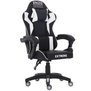 Геймерське Крісло EXTREME ENZO Біле Ергономічний Вибір для Геймерів