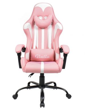 Ігрове Крісло Giulia Pink у Рожевому Дизайні для Стильних Гравців з Максимальним Комфортом