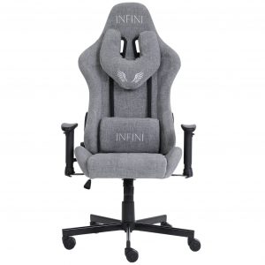 INFINI Luxor Світло-Сіре Ігрове Крісло з Сучасним Дизайном для Зручної Роботи та Гри