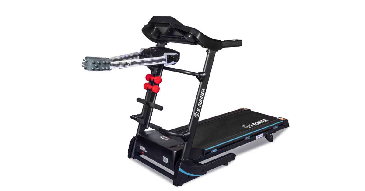 G-RUNNER FIT-NET 420 — Комплексна Бігова Доріжка з Масажером, Гантелями та USB для Повного Тренінгу - Зображення 2