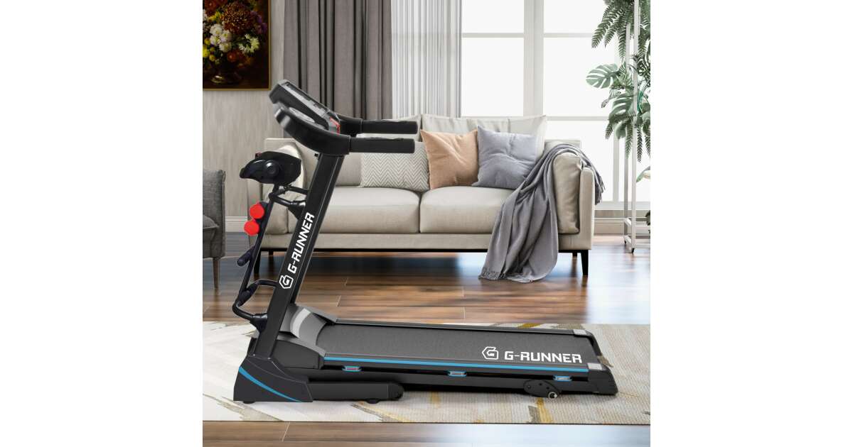 G-RUNNER FIT-NET 420 — Комплексна Бігова Доріжка з Масажером, Гантелями та USB для Повного Тренінгу - Зображення 4