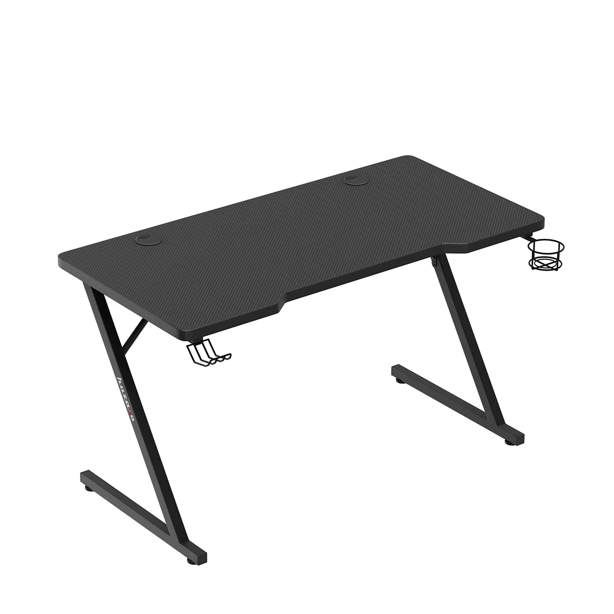 Ігровий Стіл Huzaro Hero 2.5 Black з Мінімалістичним Дизайном для Стильних Геймерів - Зображення 2