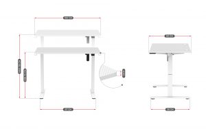 Ігровий Стіл Huzaro Hero 7.9 White з Яскравим Білим Оздобленням для Професійного Користування