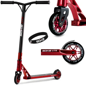 Самокат SOKE XTR Червоний — Агресивний Стиль та Покращена Маневреність