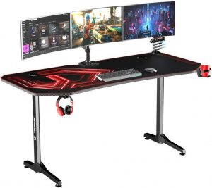 Ігровий Стіл ULTRADESK FRAG XXL Red 160×75 см — Агресивний Дизайн та Максимальна Площа
