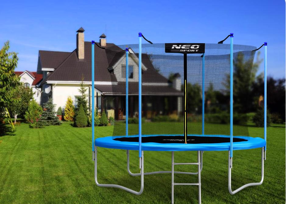 Батут Neo-Sport 10FT 312 см (NS-10W181) із Внутрішньою Сіткою та Драбинкою — Оптимальний Вибір для Дитячого Відпочинку - Зображення 2