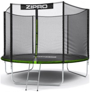 Батут Zipro Jump PRO 8FT 252 см із Зовнішньою Сіткою та Драбинкою — Надійний Вибір для Активного Відпочинку