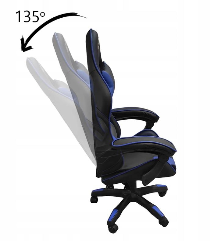 Ергономічне Геймерське Крісло Velaco ZING-B-BL-BU з Підтримкою Спини та Надійною Конструкцією - Зображення 4