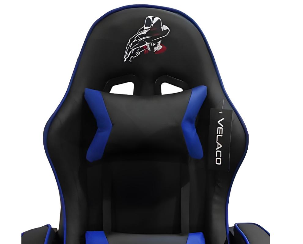 Ергономічне Геймерське Крісло Velaco ZING-B-BL-BU з Підтримкою Спини та Надійною Конструкцією - Зображення 7
