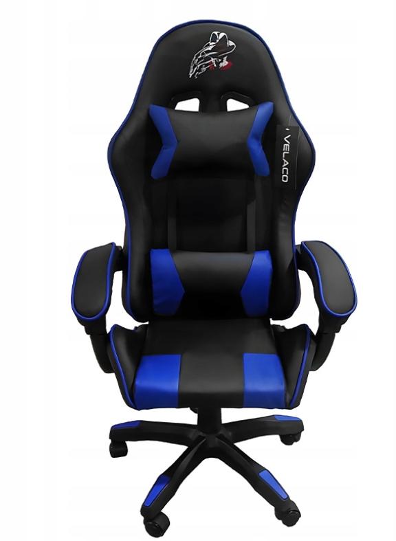 Ергономічне Геймерське Крісло Velaco ZING-B-BL-BU з Підтримкою Спини та Надійною Конструкцією - Зображення 3