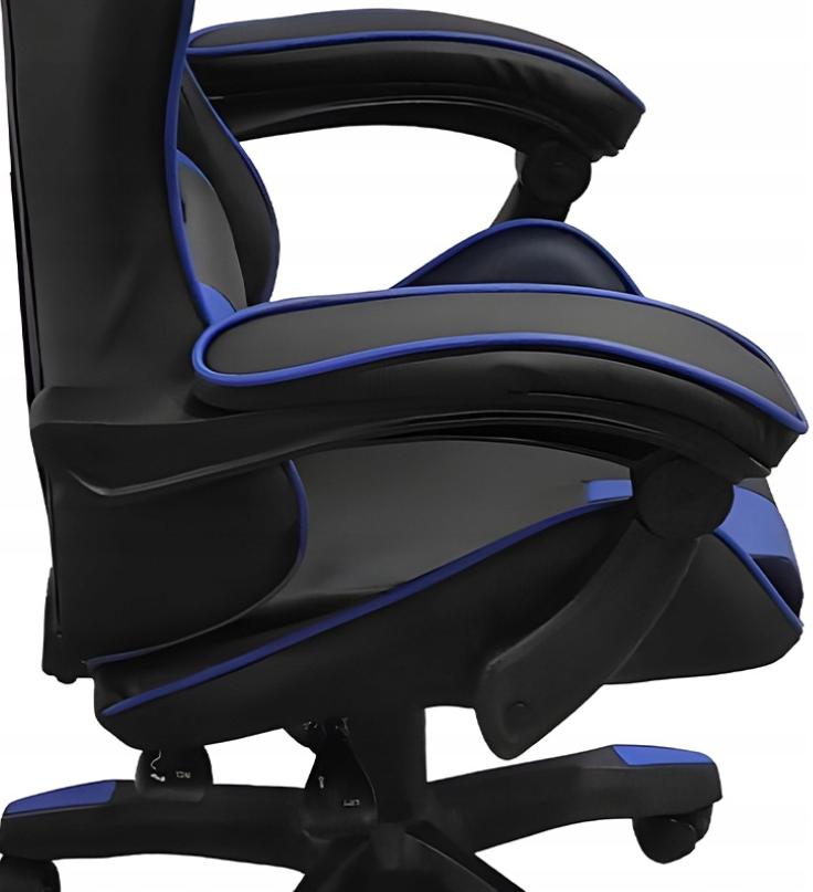 Ергономічне Геймерське Крісло Velaco ZING-B-BL-BU з Підтримкою Спини та Надійною Конструкцією - Зображення 11