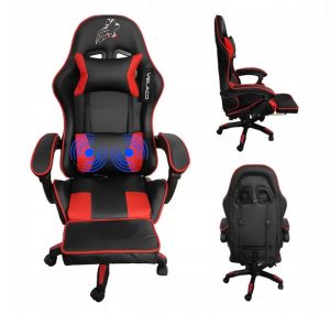 Динамічне Геймерське Крісло Velaco ZING-A-BL-RD з Яскравим Червоним Акцентом