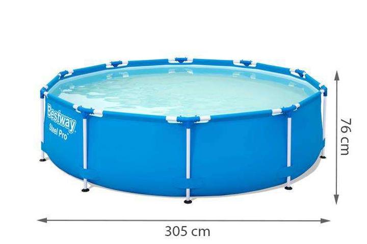 Bestway 56679 305×76 см — Надійний Каркасний Басейн для Комфортного Відпочинку в Саду - Зображення 3
