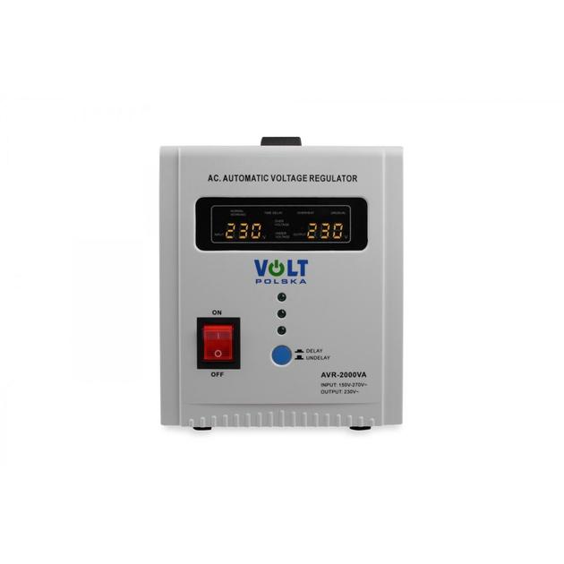 Стабілізатор Напруги Volt Polska AVR 2000VA (8–11%) — Захист Ваших Пристроїв від Перепадів Електроенергії - Зображення 2