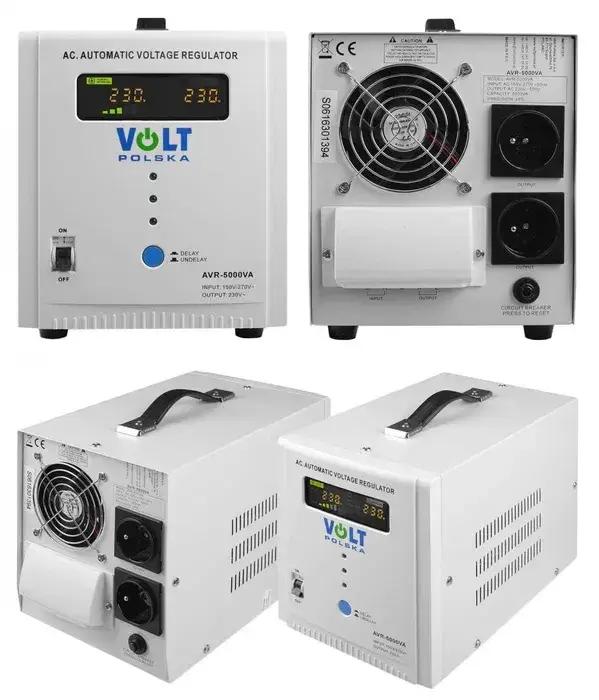 Стабілізатор Напруги Volt Polska AVR 5000VA (8–11%) — Потужний Захист для Побутових і Промислових Пристроїв - Зображення 2
