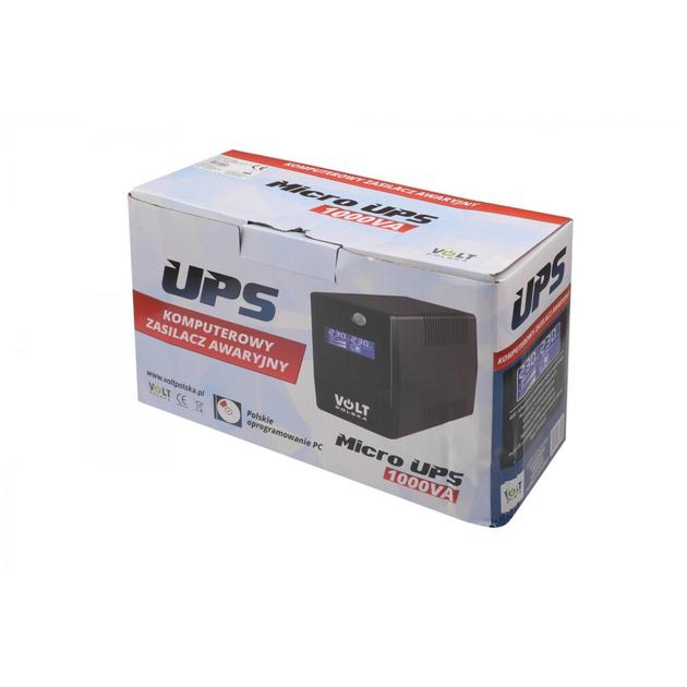 ДБЖ MicroUPS Volt Polska 1000VA/600W 9Ah для Надійного Живлення Електроніки - Зображення 6