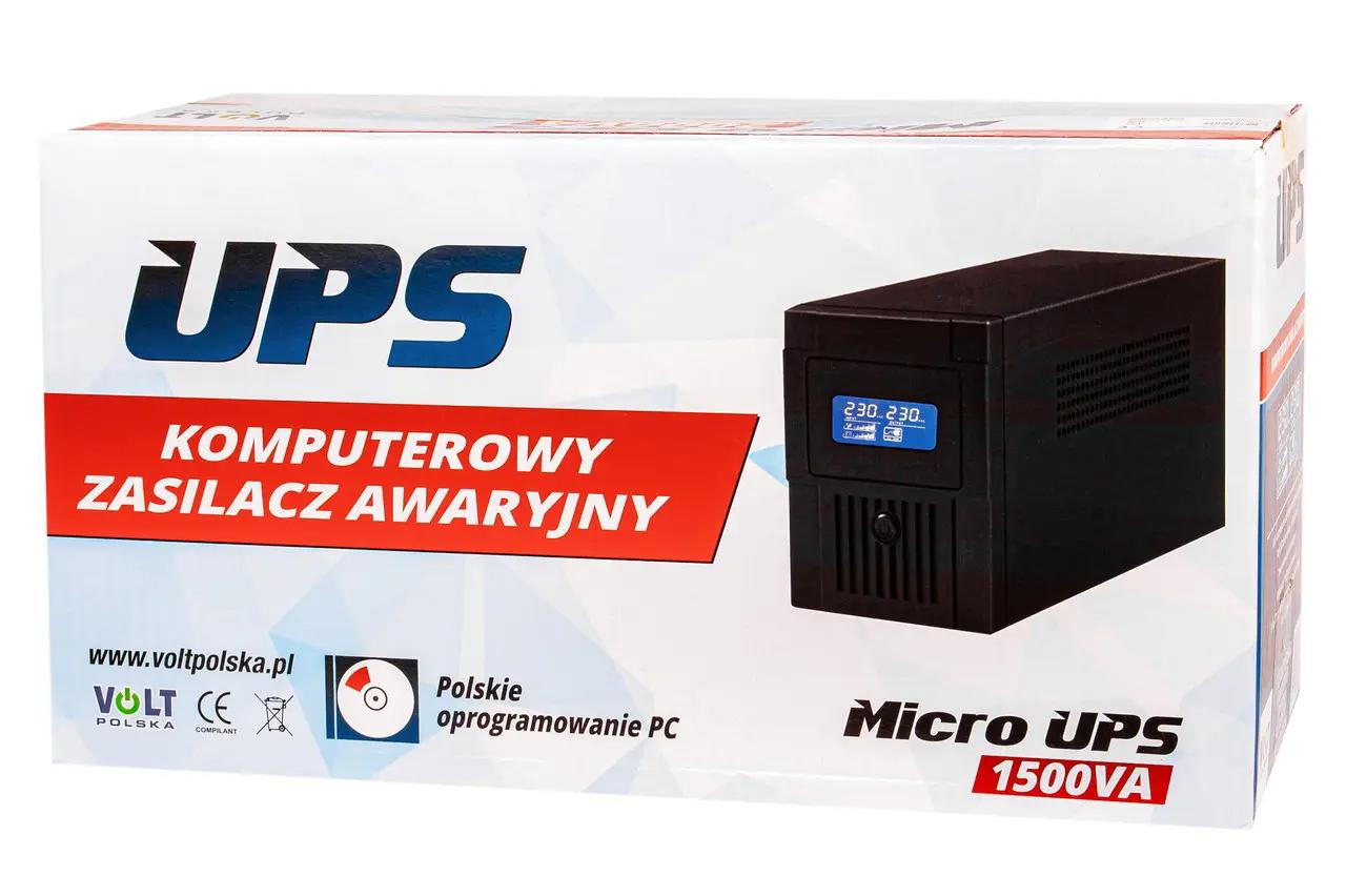 ДБЖ VP MicroUPS 1500VA/900W 2x9Ah для Захисту Електроніки від Перебоїв - Зображення 7