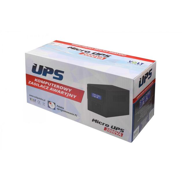 Потужний ДБЖ VP MicroUPS 2000VA/1200W 2x9Ah для Захисту Електроніки - Зображення 7