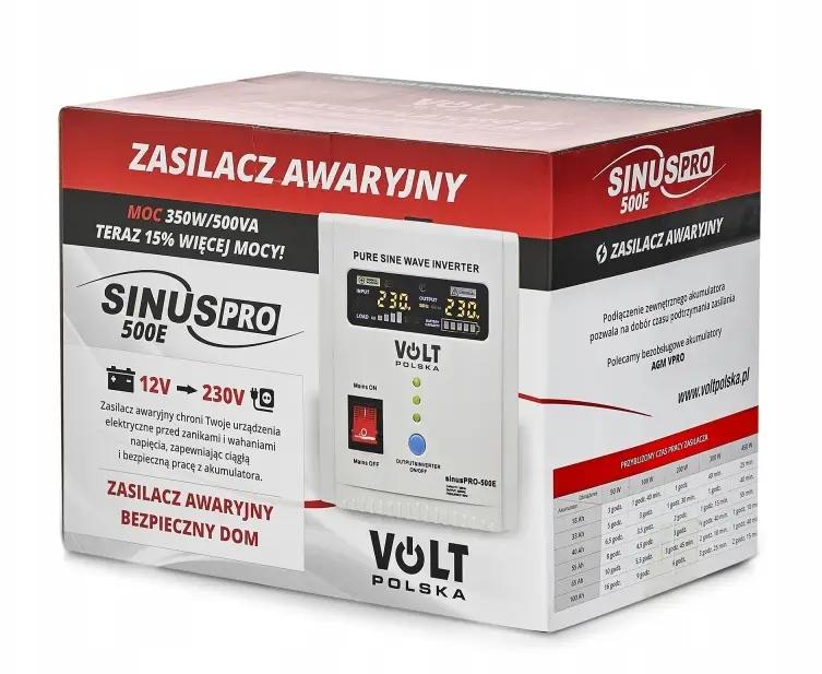 Компактний ДБЖ Sinus Pro 500 E 350/500W 12/230V для Надійного Живлення - Зображення 4