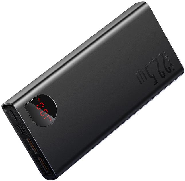 УМБ Baseus Adaman Metal Digital Display 20000 mAh / 22.5W / 2021 Edition — Мобільна Енергія з Цифровим Дисплеєм - Зображення 3