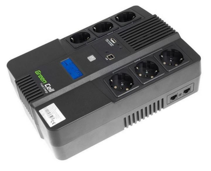 ДБЖ Green Cell AiO 600VA/360W UPS06 для Компактного Захисту Електроніки