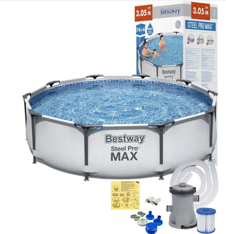 Bestway 56408 305×76 см — Каркасний Басейн для Відпочинку в Саду з Надійною Конструкцією - Зображення 2