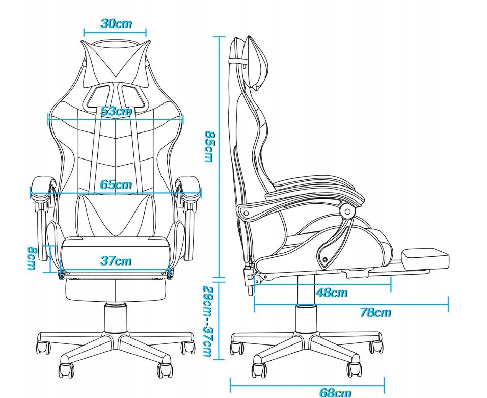 Геймерське Крісло MatMay GAMING з Вбудованою Підставкою для Ніг для Повного Релаксу - Зображення 7