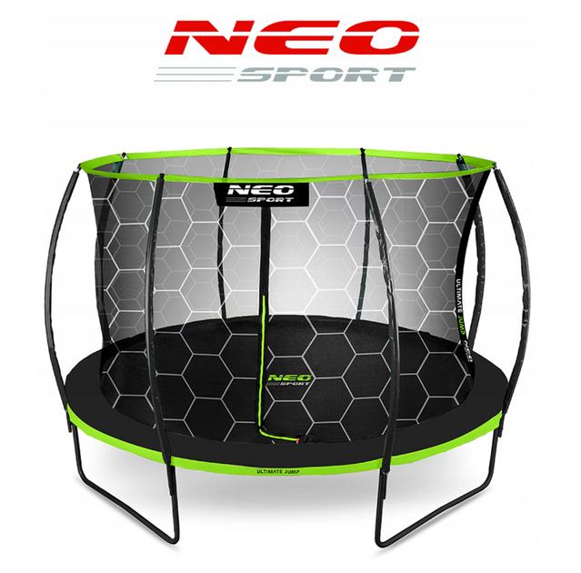 Батут Neo-Sport Premium 12 FT 374 см з Внутрішньою Сіткою — Надійні Стрибки для Родинного Дозвілля - Зображення 2